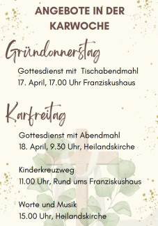 Plakat Karwoche