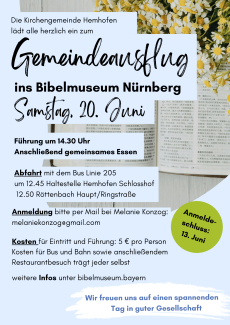Gemeindeausflug ins Bibelmuseum
