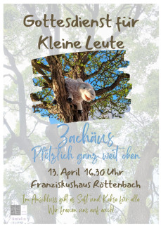 Kirchenschaf Wulli sitzt im Baum